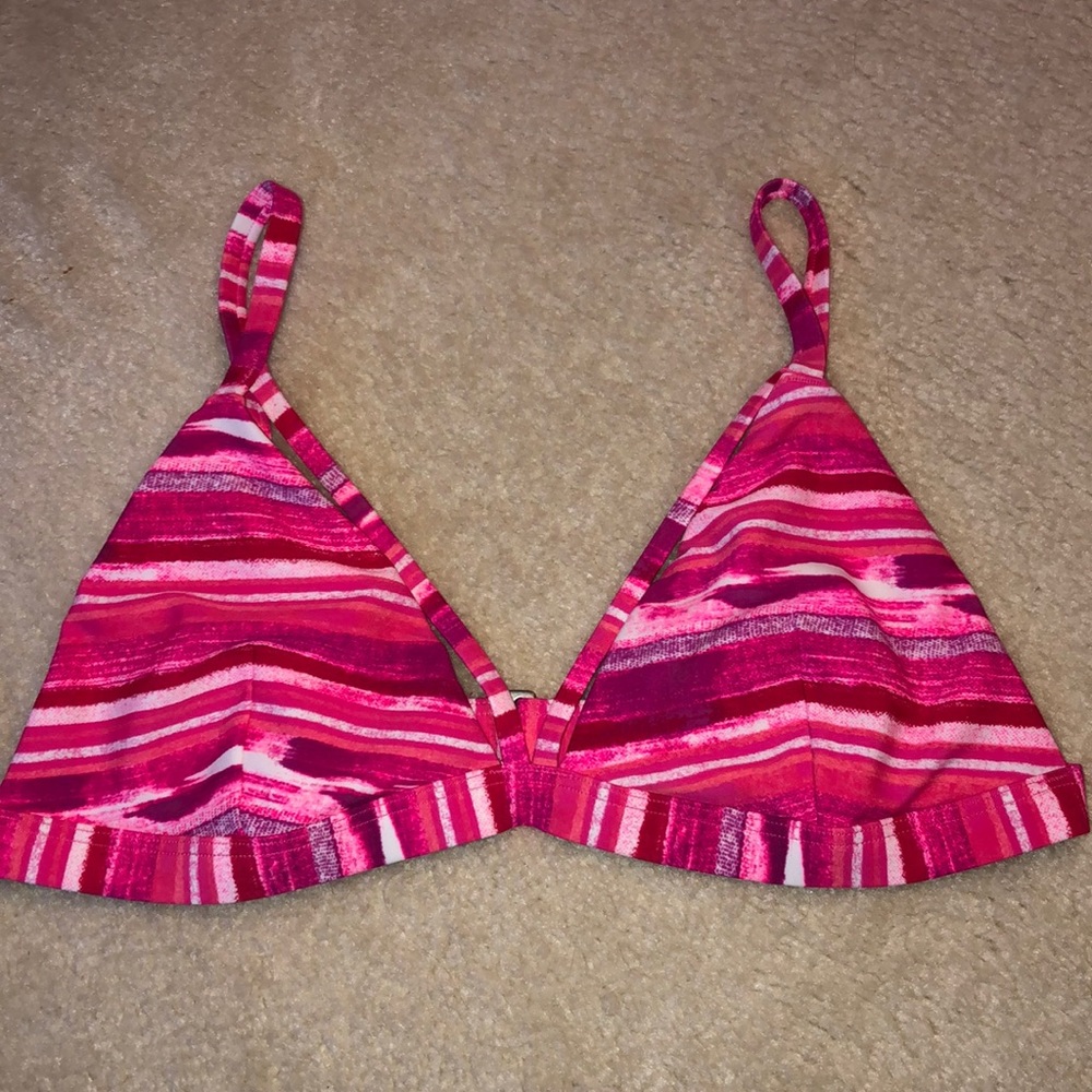 pink swimsuit top